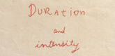 Louise Bourgeois. Duration and Intensité, cover. 2007
