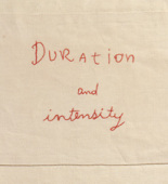 Louise Bourgeois. Duration and Intensité. 2007