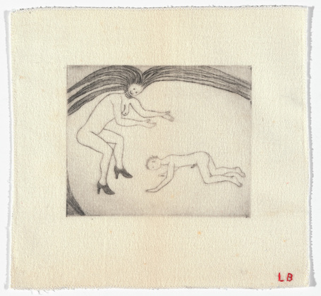 Louise Bourgeois. Untitled, plate 5 of 5, from the illustrated book, The Laws of Nature. 2000-2001