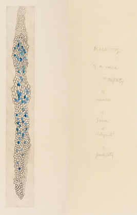 Louise Bourgeois. Untitled, plate 1 of 5, from the illustrated book, Duration and Intensité. 2007