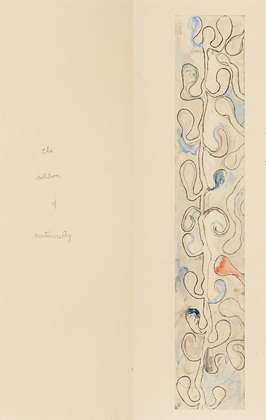 Louise Bourgeois. Untitled, plate 4 of 5, from the illustrated book, Duration and Intensité. 2007