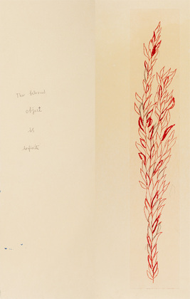Louise Bourgeois. Untitled, plate 5 of 5, from the illustrated book, Duration and Intensité. 2007