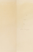 Louise Bourgeois. Duration and Intensité, colophon. 2007