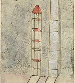 Louise Bourgeois. Side by Side, plate 6 of 18, from the illustrated book, One's Sleep (3). 2003