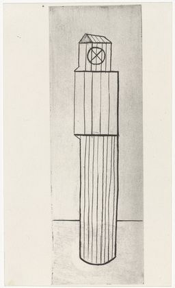 Louise Bourgeois. Plate 1 of 11, from the illustrated book, He Disappeared into Complete Silence, second edition. 1995