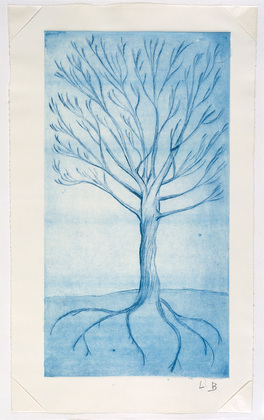 Louise Bourgeois. Untitled (Tall Tree), in Les Arbres (4), from the editioned series of portfolios, Les Arbres (1-6). 2004