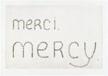 Louise Bourgeois. merci. mercy. 1992