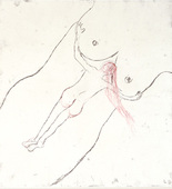 Louise Bourgeois. Untitled, plate 5 of 17, from the illustrated book, Hang On. 2004