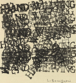 Louise Bourgeois. Weaving Word. c. 1969