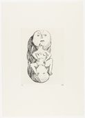 Louise Bourgeois. Untitled, plate 2 of 14, from the portfolio, Autobiographical Series. 1994