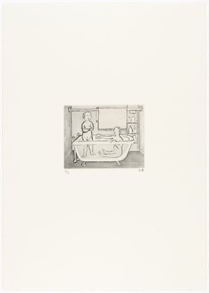 Louise Bourgeois. Untitled, plate 5 of 14, from the portfolio, Autobiographical Series. 1994