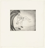 Louise Bourgeois. Untitled, plate 2 of 5, from the illustrated book, The Laws of Nature. 2001-2003