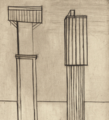 Louise Bourgeois. Plate 2 of 9, from the illustrated book, He Disappeared into Complete Silence, first edition (Example 3). 1947