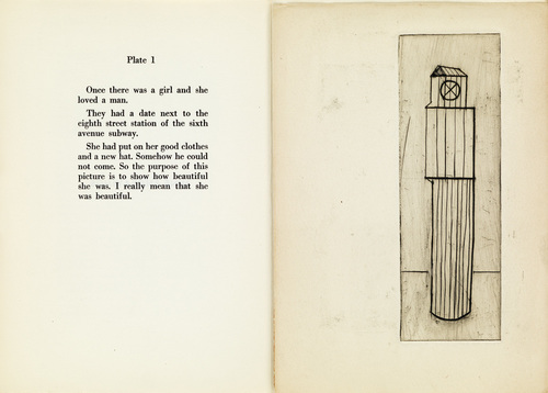 Louise Bourgeois. Plate 1 of 9, from the illustrated book, He Disappeared into Complete Silence, first edition (Example 19). 1947