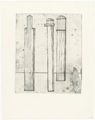 Louise Bourgeois. Plate 3 of 9, from the illustrated book, He Disappeared into Complete Silence, second edition. 1946-1947; reprinted 1993