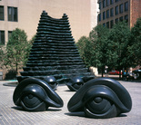 Louise Bourgeois. Fountain and Benches, installed at Agnes R. Katz Plaza, 7th Street and Penn Avenue, Pittsburgh, Pennsylvania. 1996-1999