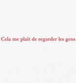 Louise Bourgeois. Aux Vieilles Tapisseries: 44 Sentences de Louise Bourgeois, text 36 of 44. 2005