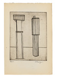 Louise Bourgeois. Plate 2 of 9, from the illustrated book, He Disappeared into Complete Silence, first edition (Example 5). 1947