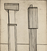Louise Bourgeois. Plate 2 of 9, from the illustrated book, He Disappeared into Complete Silence, first edition (Example 5). 1947