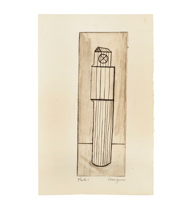 Louise Bourgeois. Plate 1 of 9, from the illustrated book, He Disappeared into Complete Silence, first edition (Example 10). 1947