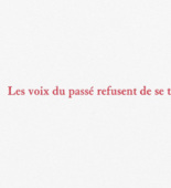 Louise Bourgeois. Aux Vieilles Tapisseries: 44 Sentences de Louise Bourgeois, text 3 of 44. 2005
