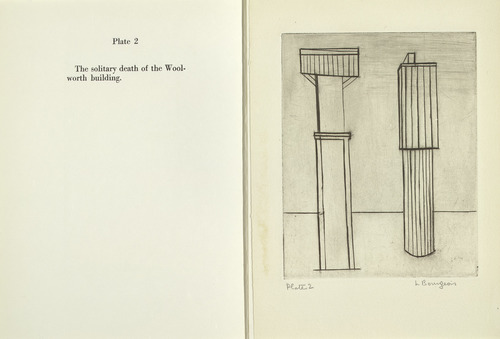 Louise Bourgeois. Plate 2 of 9, from the illustrated book, He Disappeared into Complete Silence, first edition (Example 9). 1947