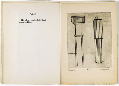 Louise Bourgeois. Plate 2 of 9, from the illustrated book, He Disappeared into Complete Silence, first edition (Example 8). 1947