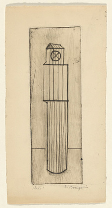 Louise Bourgeois. Plate 1 of 9, from the illustrated book, He Disappeared into Complete Silence, first edition (Example 13). 1947