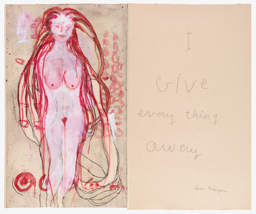 Louise Bourgeois. Untitled, no. 1 of 6, from the series, I Give Everything Away. 2010