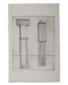 Louise Bourgeois. Plate 2 of 9, from the illustrated book, He Disappeared into Complete Silence, first edition (Example 14). 1947