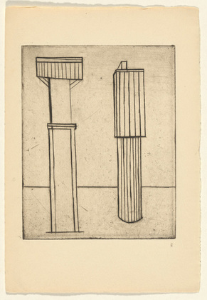 Louise Bourgeois. Plate 2 of 9, from the illustrated book, He Disappeared into Complete Silence, first edition (Example 13). 1947