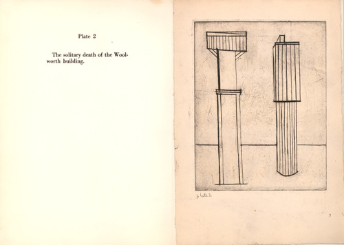 Louise Bourgeois. Plate 2 of 9, from the illustrated book, He Disappeared into Complete Silence, first edition (Example 11). 1947