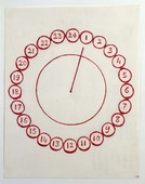 Louise Bourgeois. Untitled, no. 174 of 220, from the series, The Insomnia Drawings. 1995