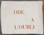 Louise Bourgeois. Ode à l'Oubli, cover. 2004