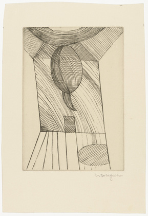 Louise Bourgeois. Untitled, plate 10 of 11, from the illustrated book, He Disappeared into Complete Silence, second edition. 1984; reprinted 1993