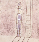 Louise Bourgeois. Side by Side, plate 6 of 18, from the illustrated book, One's Sleep (1). 2003