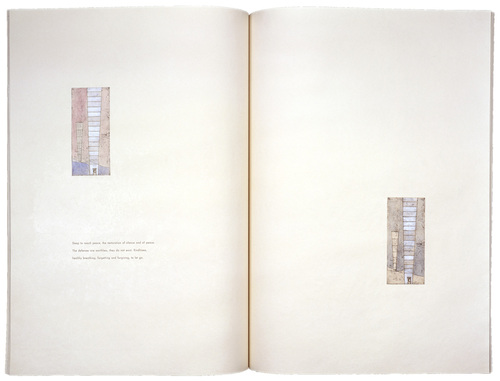 Louise Bourgeois. The Upward Journey, plates 7 and 8 of 18 (diptych), from the illustrated book, One's Sleep (1). 2003