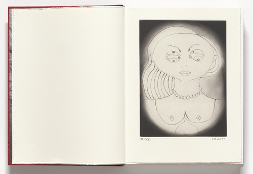 Louise Bourgeois. Insomnia, frontispiece, from the illustrated book,  Louise Bourgeois: The Insomnia Drawings. 2000