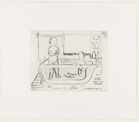Louise Bourgeois. Untitled, plate 5 of 14, from the portfolio, Autobiographical Series. 1993