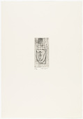 Louise Bourgeois. The Grid, plate 6 of 9, from the portfolio, Quarantania. c. 1945, reprinted 1990