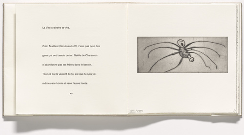 Louise Bourgeois. Untitled, plate 9 of 9, from the illustrated book, Ode à Ma Mère. 1995