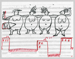 Louise Bourgeois. Quartet of the 4 Obese Singing Ladies (Study for Quartet of the 4 Obese Singing Ladies). 2001