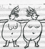 Louise Bourgeois. Quartet of the 4 Obese Singing Ladies (Study for Quartet of the 4 Obese Singing Ladies). 2001