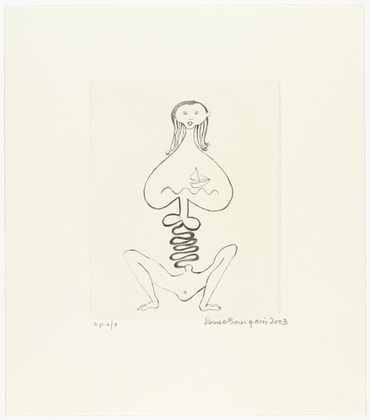 Louise Bourgeois. La Nausée, plate 1 of 7, from the portfolio, La Réparation. 2003