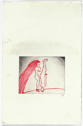 Louise Bourgeois. Untitled, plate 4 of 5, from the illustrated book, The Laws of Nature. 2000-2001