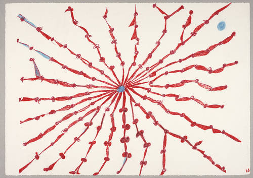 Louise Bourgeois. The Spider Weaves a Web of Friendships, component A, from the series, What Is the Shape of This Problem? 1999