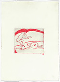 Louise Bourgeois. Untitled, plate 5 of 5, from the illustrated book, The Laws of Nature. 2000-2001