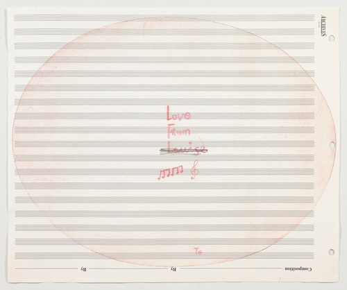 Louise Bourgeois. Love from Louise. c. 2007