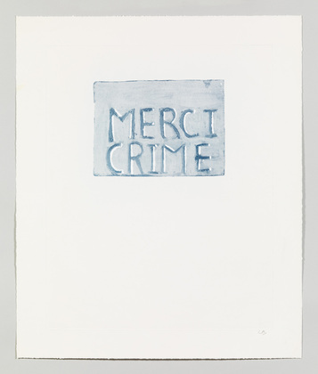 Louise Bourgeois. Merci Crime. 1997