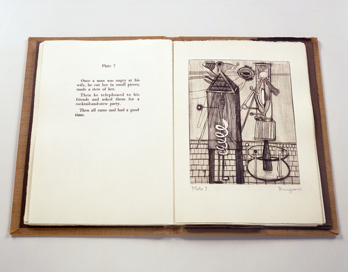 Louise Bourgeois. Plate 7 of 9, from the illustrated book, He Disappeared into Complete Silence, first edition (Example 2). 1947